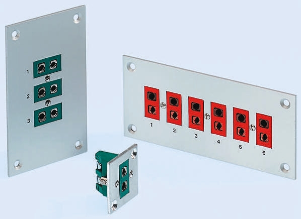Reckmann 3 Way Thermocouple Connection Panel for use with Type K Thermocouple Standard