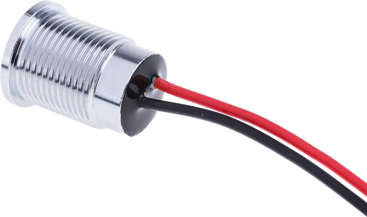Apem Red Indicator, 12 V dc, 10 mm Lamp Size, 14mm Mounting Hole Size, IP67